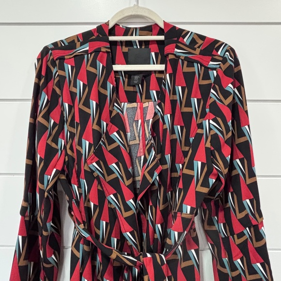 500 Maison Cinqcent open front lightweight belted trench size XL - Picture 2 of 16